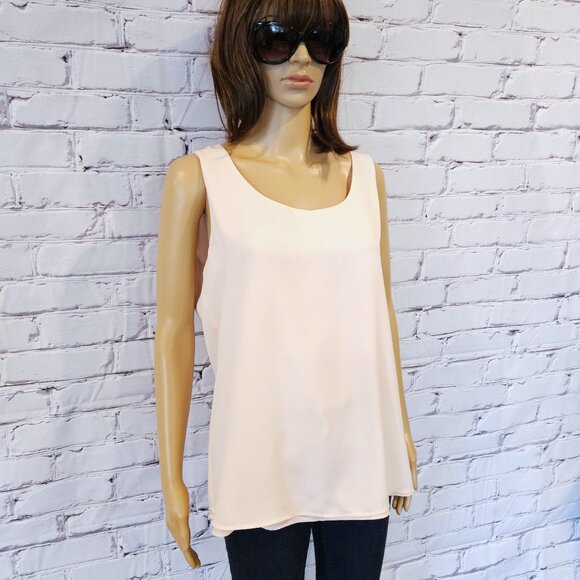 CLEO - Blush coloured sleeveless reversible blouse - Picture 6 of 9